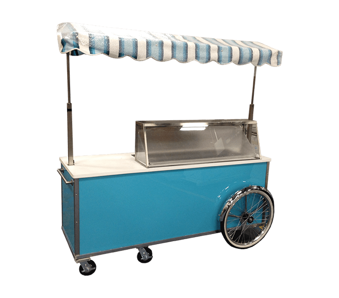 Commercial Ice Cream Truck Freezer with Holdover Plates